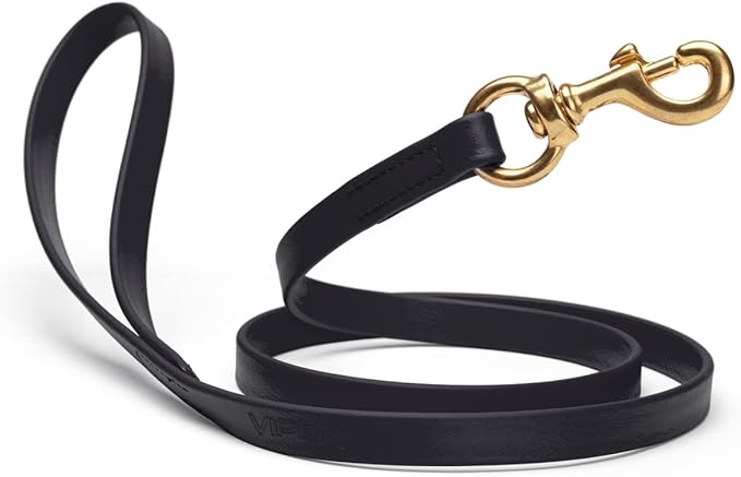 Viper K9 Biothane Working Dog Leash Waterproof Lead for Tracking Training Schutzhund Dog Sport & Search - Odor-Proof Long Line with Solid Brass Snap for Puppy Medium and Large 3/4" x 4ft Black