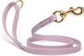 Viper Biothane K9 Working Dog Leash Waterproof Lead for Tracking Training Schutzhund Odor-Proof Long Line with Solid Brass Snap for Puppy Medium and Large Dogs 4ft, Pastel Purple