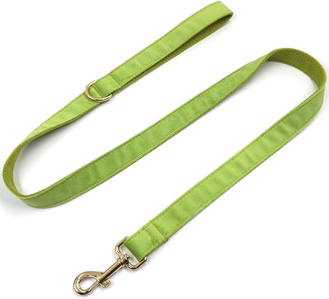 PETDURO Custom Dog Collar Personalized with Name Engraved Quick Release Rose Gold Metal Buckle for Large Medium Small Girl Dogs - Dog Leash and Bow Tie Available - Soft Comfy Velvet (Green, XS)