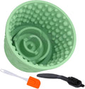 Dog Lick Bowl,Anxiety Relief Non-Slip Silicone Treat Bowl,Durable Anti-Choking Long-Lasting Enrichment Slow Feeder Licking Mat for Medium Large Breed,Freezable BPA Free Silicone Dishwasher Safe