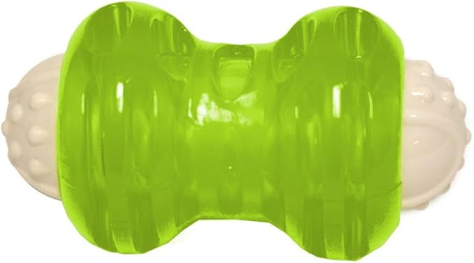 Hyper Pet Hyper Squawkers Dog Bone Durable Dog Toy Designed from TPR and Nylon with an Enticing Giggle Noise Medium