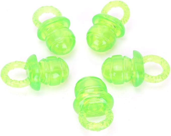Pet Dog Chew Toy, 5PCS / Set Pacifier Shaped Pet Dogs Teether Teething Sounding Interactive Chew Toy Teeth Cleaning Interactive Training Play Toy for Pet Puppy Dog Supplies (Green)