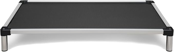K9 Ballistics Chew Proof Elevated Cooling Dog Bed - Made for Aggressive Chewers, Virtually Indestructible, Ripstop Fabric with No Padding, Pre-Assembled - XXL, Seasonal (Old) Black