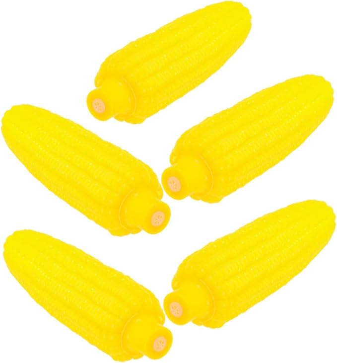 UPKOCH 5pcs Squeaky Interactive Corn Dog Chew Toys for Dogs and Cats Realistic Design for Training Teething and Engaging Playtime Pet Plaything for Chewers