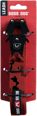 Boss Dog Tactical Leash, Red Camo, 4 FT