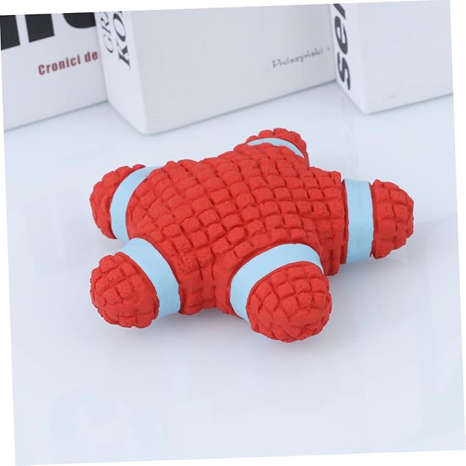 NOLITOY Pet Latex Squeaky Toy Dog Chew Toy Sound for Interactive Play Pet Teasing Toy (Star)