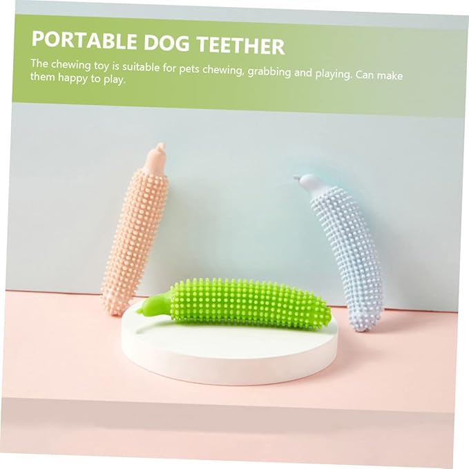 NOLITOY 2pcs Dog Chew Toy Flexible Interactive Training Toy for Dogs Bright Design for Boredom Relief and Habit