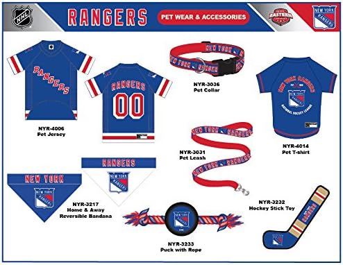 Pets First NHL New York Rangers Stick Toy for Dogs & Cats. Play Hockey with Your Pet with This Licensed Dog Tough Toy Reward!, 16 inches Long