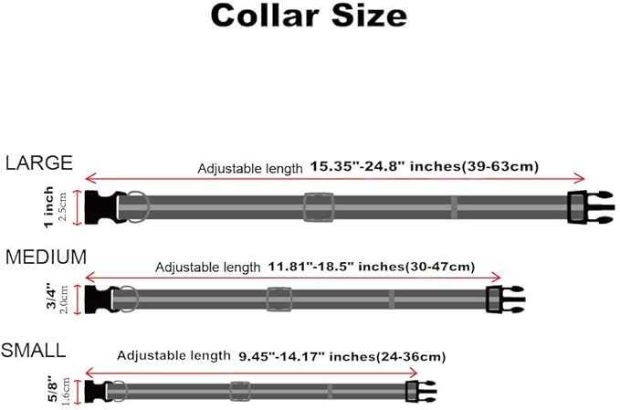 NIMBLE Dog Collar Waterproof Pet Collars Adjustable, Reflective, Durable Flex Poly Coated Nylon Basic Dog Collars 9 Colors in Size S/M/L (Small (9.45”-14.17”inches), Apricot Brandy red)