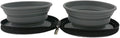 Collapsible Dog Bowls, 2-Pack Dog Portable Water Bowl for, Dog Travel Bowl, Dogs Cats Pet Foldable Feeding Watering Dish for Traveling Camping Walking with 2 Carabiners
