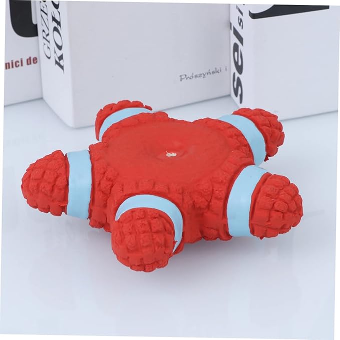 NOLITOY Pet Latex Squeaky Toy Dog Chew Toy Sound for Interactive Play Pet Teasing Toy (Star)