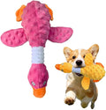 AIIONP Dog Toys for Aggressive Chewers, 2026 New Squeaky Dog Toy, Durable Chew Toy for Dogs Indoor Play, Yellow Duck Dog Plush for Dogs (Red)