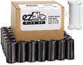 EZ 1000 Pet Waste Bags Disposal, with Dispenser, Dog Poop Pick Up Bag, Black Color, Large Size 9"x12"
