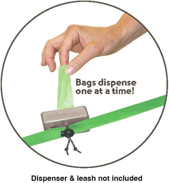 Neater Pet Brands Neater Bags Dog Waste Bag, No Rolls to Fuss With - Dog Poop Bags Dispense One at a Time, Doggie Poop Bag with Easy-Tie Handles (180 Count)
