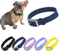 Waterproof Dog Collar, Soft Comfortable Pet Collars, Adjustable Odor Proof Heavy Duty Dog Collars Easy to Clean for Large, Medium Small Dogs by Bee N Buu (Blue, Medium (length12-16, Width 3/4"))