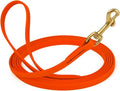 Viper K9 Biothane Working Dog Leash Waterproof Lead for Tracking Training Schutzhund Dog Sport & Search - Odor-Proof Long Line with Solid Brass Snap for Puppy Medium and Large 1/2" x 10ft HunterOrange