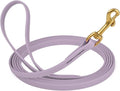 Viper K9 Biothane Working Dog Leash Waterproof Lead for Tracking Training Schutzhund Dog Sport & Search - Odor-Proof Long Line with Solid Brass Snap for Puppy Medium Large 1/2" x 20ft Pastel Purple