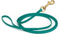 Viper K9 Biothane Working Dog Leash Waterproof Lead for Tracking Training Schutzhund Dog Sport & Search - Odor-Proof Long Line with Solid Brass Snap for Puppy Medium and Large 3/8" x 20ft Blue Aqua