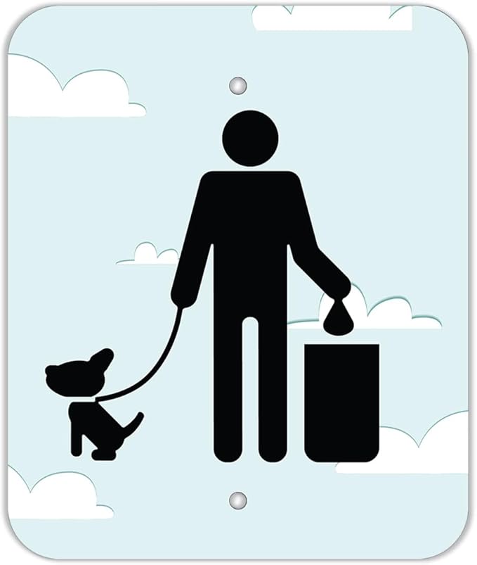 DISPENSE-ART™ collection "Hot Air Balloon" - Custom UV printed design on rust-proof aluminum 7' dog waste station with 400 dog waste roll bags