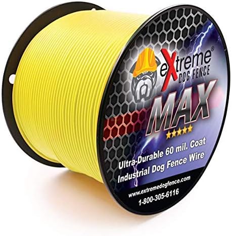 Extreme Dog Fence Max Grade Electric Dog Fence - 2 Dog Kit - 500 Feet of 14 Heavy Duty -Plus Maximum Duty Wire for Ultimate Performance and Reliability