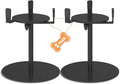 2 Pack Extra-Stable Elevated Dog Bowl Stand, Adjustable Height 8-16in, Width 6-10in, Tall Single Lifted Food Holder for Large Medium Size Breeds, Metal Non-Slip Raised Dish Riser Pet Water Feeder