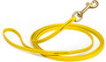 Viper K9 Biothane Working Dog Leash Waterproof Lead for Tracking Training Schutzhund Dog Sport & Search - Odor-Proof Long Line with Solid Brass Snap for Puppy Medium and Large 3/8" x 10ft Lemon Yellow