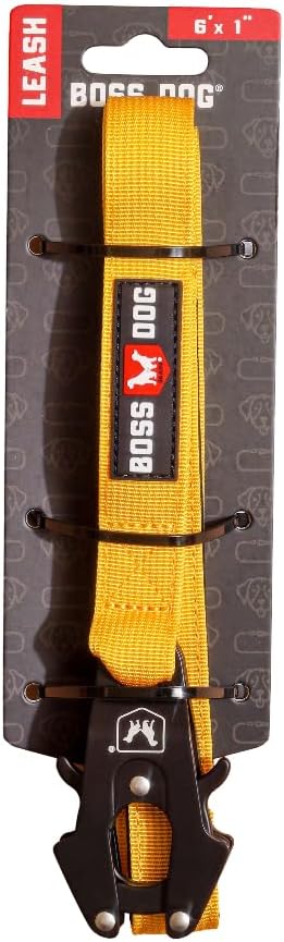 Boss Dog Tactical Leash, Yellow, 6 FT