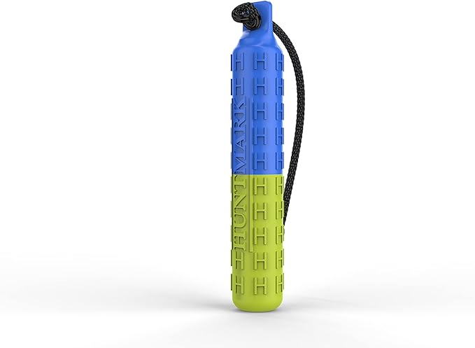 HUNTMARK Dog Bumpers – Standard Fetch Trainer for Hunting and Sporting Dogs – Puppy Training Dummy with Textured Pattern – Color-Spectrum Retrieving Bumpers – 12 x 2-inch