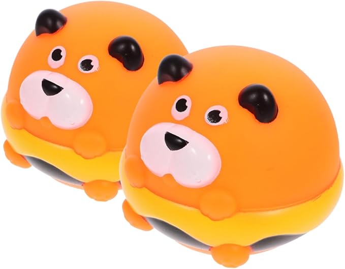 BESPORTBLE 2pcs Puppy Molar Interactive Squeaky Dog Chew Toys Safe Material for Healthy Teeth for Reducing Boredom and Damage for Playtime and Exercise