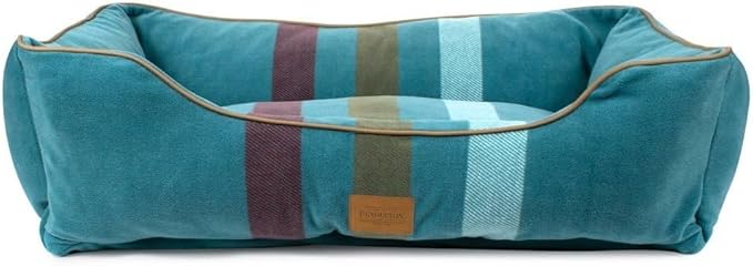 Pendleton Fleece Kuddler Dog Bed - Cabin Stripe Shale, L