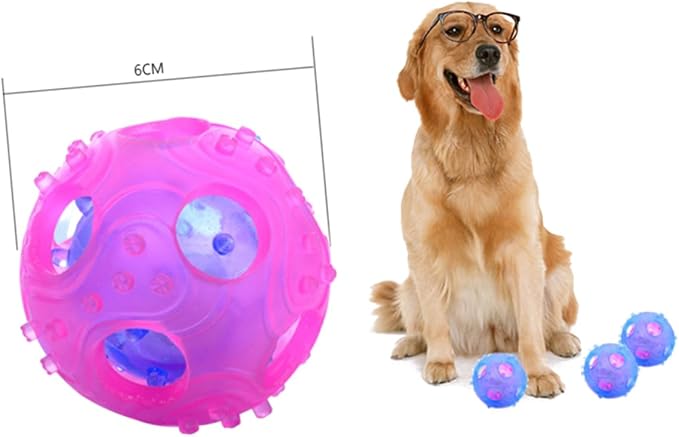 TOYANDONA Interactive Dog Treat Toy Rubber Food Dispenser for Dogs Engaging Activity for Training and Healthy Feeding Random Material