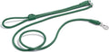 Wild One Hands-Free Adjustable Rope Dog Leash, Standard: 4' to 8.5' Long, .5" Wide, Adjustable for Crossbody, Waist & Handheld, Spruce