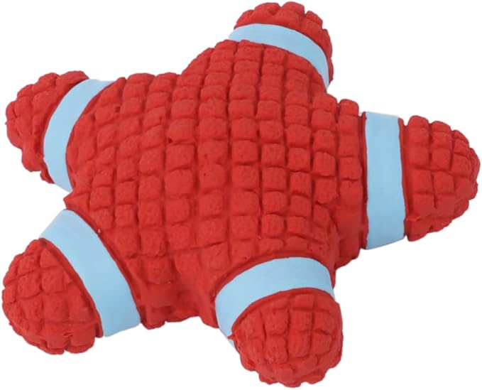 NOLITOY Pet Latex Squeaky Toy Dog Chew Toy Sound for Interactive Play Pet Teasing Toy (Star)