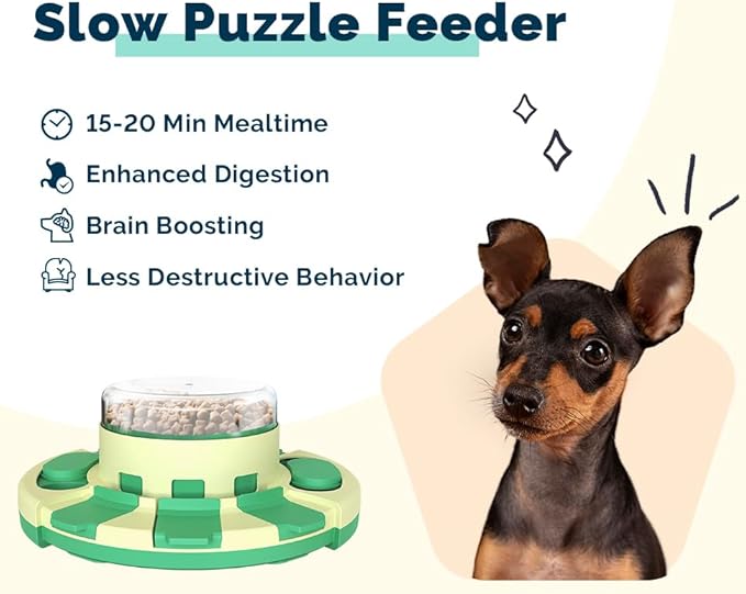 File Toy with 4 Non-Slip Pads| Dog Treat Puzzle | Slow Feeder Dog Puzzle Toy