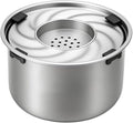 Large Stainless Steel Slow Feeder Dog Bowl with Lid – 198oz/5.6L No Spill Water Dispenser – Slobber Stopper for Healthy Slow Drinking – Non-Slip Pet Bowl for Travel, Kennels and Crates