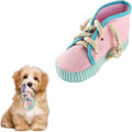 vocheer Dog Chew Toy, Dog Toys to Keep Them Busy Durable Teething Shoe Interactive Squeaky Puppy Toy,Small,Medium Breze, Machine Washable, Pink
