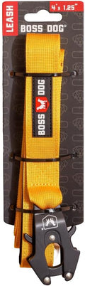 Boss Dog Tactical Leash, Yellow, 4 FT