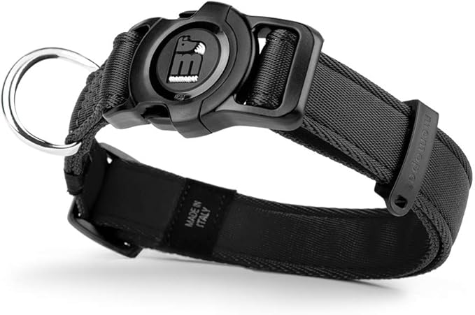 MyFamily Adjustable Polyester Dog Collar Made in Italy, Your Dog's Master Data Always with You, Comfortable and Durable, Handmade, Memopet Collection