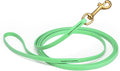 Viper K9 Biothane Working Dog Leash Waterproof Lead for Tracking Training Schutzhund Dog Sport & Search - Odor-Proof Long Line with Solid Brass Snap for Puppy Medium Large 3/8" x 33ft Sea Foam Green