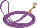 Viper K9 Biothane Working Dog Leash Waterproof Lead for Tracking Training Schutzhund Dog Sport & Search - Odor-Proof Long Line with Solid Brass Snap for Puppy Medium Large 1/2" x 10ft Amethyst Purple