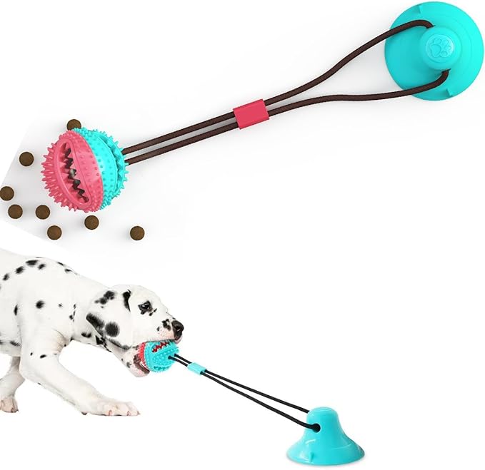 Interactive Dog Toy, A Dog Toy Ball with A Built-in Sound，Dog Puzzle Treat Food Dispensing Ball Suitable for Small, Medium Sized Dog Toys