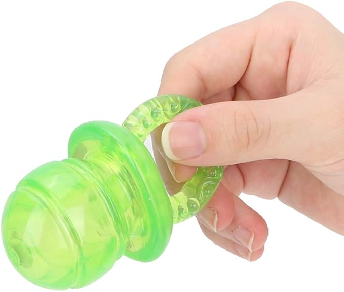Pet Dog Chew Toy, 5PCS / Set Pacifier Shaped Pet Dogs Teether Teething Sounding Interactive Chew Toy Teeth Cleaning Interactive Training Play Toy for Pet Puppy Dog Supplies (Green)