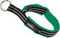ComfortFlex Premium Padded Martingale Dog Collar – Reflective Waterproof Slip-On Limited Slip Collar for Gentle Control & Escape Prevention - Medium, Kelly Green