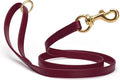 Viper Biothane K9 Working Dog Leash Waterproof Lead for Tracking Training Schutzhund Odor-Proof Long Line with Solid Brass Snap for Puppy Medium and Large Dogs 6ft, Merlot Burgundy