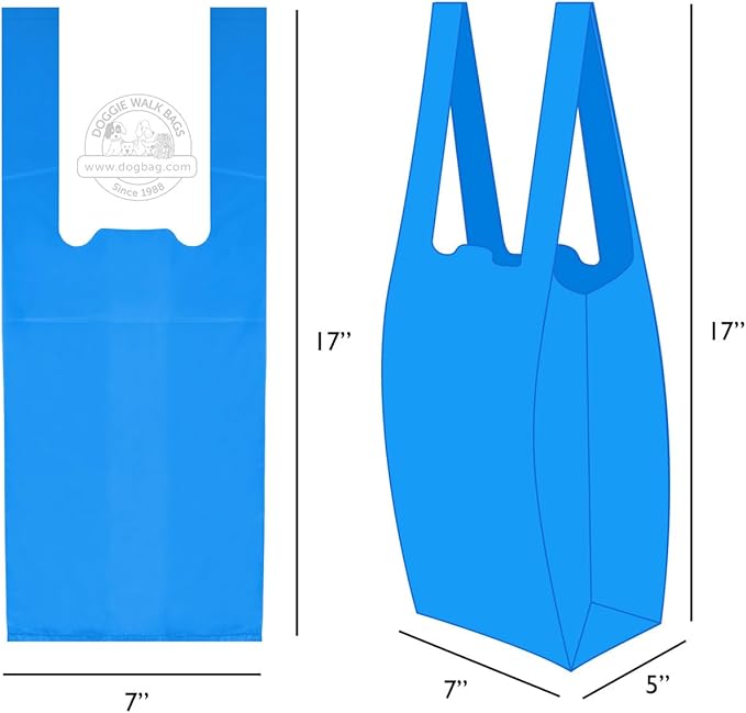 Easy-Tie Handle Dog Poop Bag, Extra Large Strong Doggy Waste Bags, Scented Easy Dispensing and Leak Proof Poo Bags