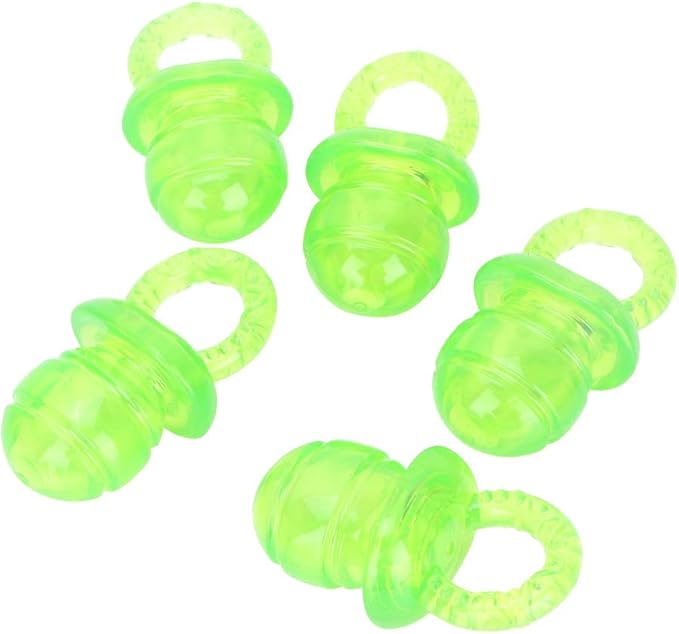 Pet Dog Chew Toy, 5PCS / Set Pacifier Shaped Pet Dogs Teether Teething Sounding Interactive Chew Toy Teeth Cleaning Interactive Training Play Toy for Pet Puppy Dog Supplies (Green)