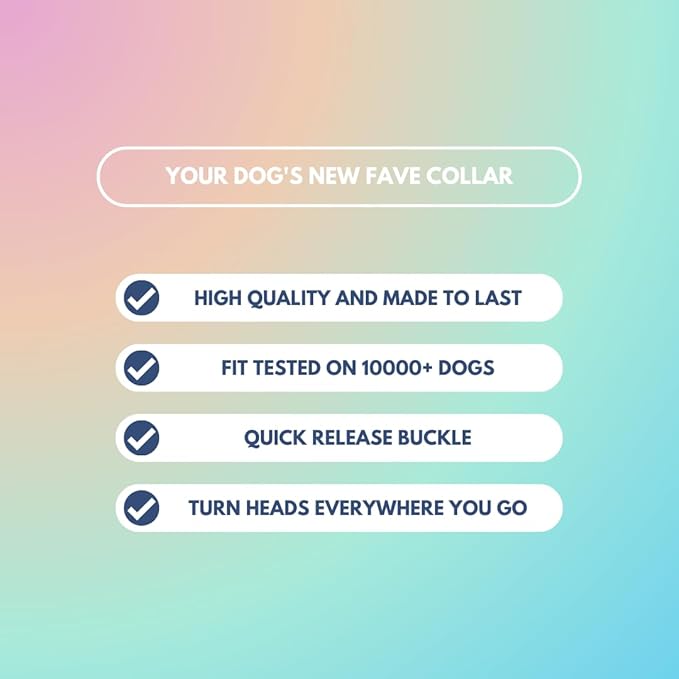 Spark Paws Tactical Dog Collar with Handle - Premium Quality Collar, Robust and Durable Design for Large, Strong Breeds - Pitbulls, Labradors, GSD - Pastel Icing - M - 1.5"