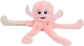 Best Pet Supplies Interactive Squeaky Dog Chew Toy, Ideal Dog Toys for Chewers, Small, Medium & Large Dogs, and Fetch Lovers - Octomutant (Pink), Large