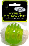 Hyper Pet Squawker Ball Dog Toy, Medium, Green/White