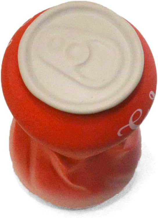 Latex Dog Squeaky Chew Toys, Flatten PET Bottles (RED)